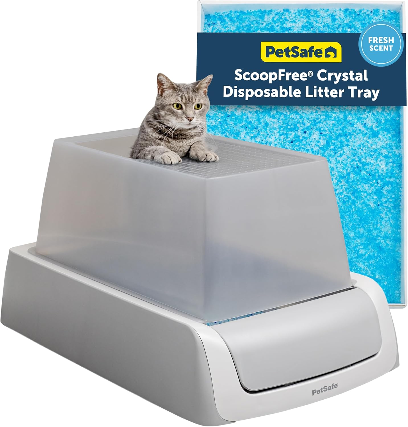 PetSafe ScoopFree Crystal Pro Legacy Self-Cleaning Automatic Litter Box - Top-Entry Motion-Sensing Cat Box