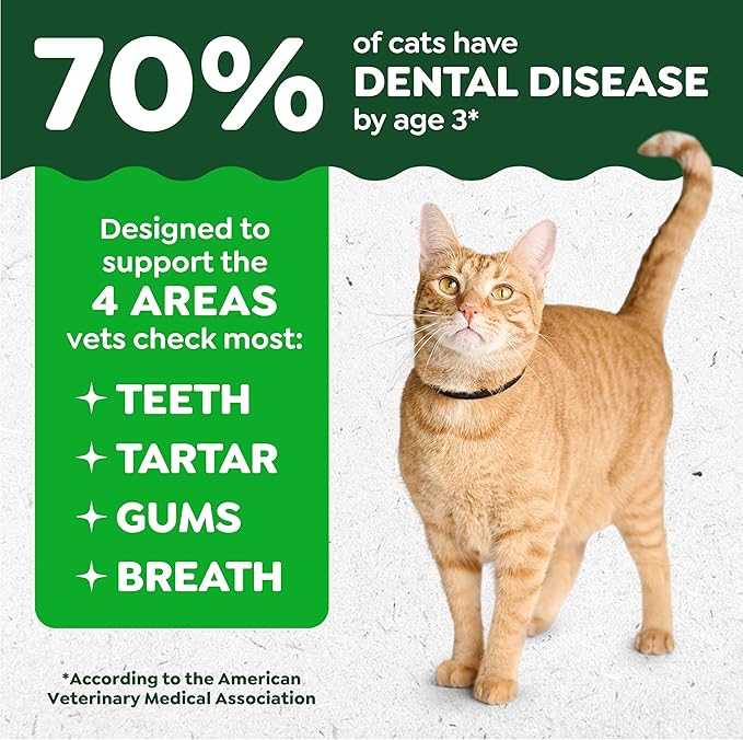 Greenies Cat Treats, Veterinarian-Recommended Adult Natural Dental Cat Treats, Tempting Tuna Flavor, 21 oz. Tub