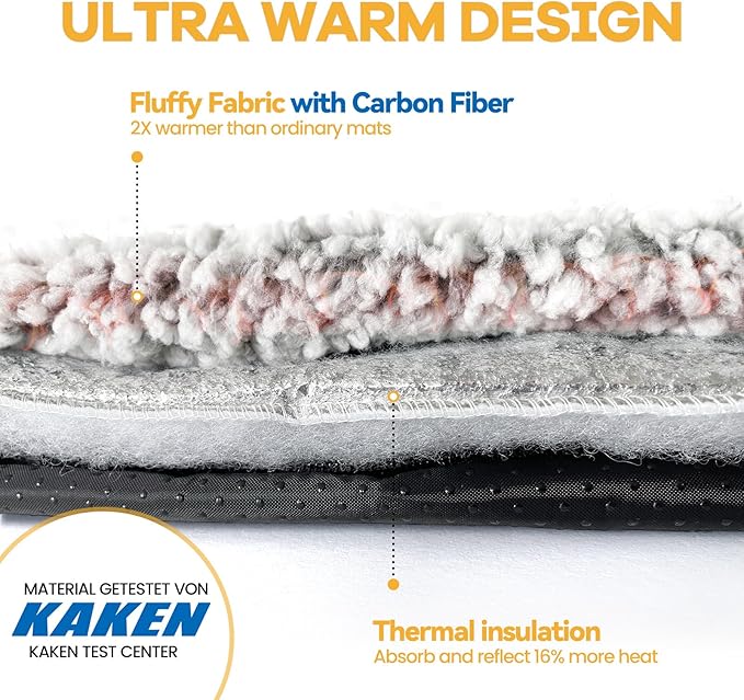 Self Warming Cat Bed Self Heating Cat Dog Mat 24 x 18 inch Extra Warm Thermal Pet Pad