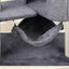 YUNIQUE Cat Tree with Cat Condo and Big Hammock, Grey