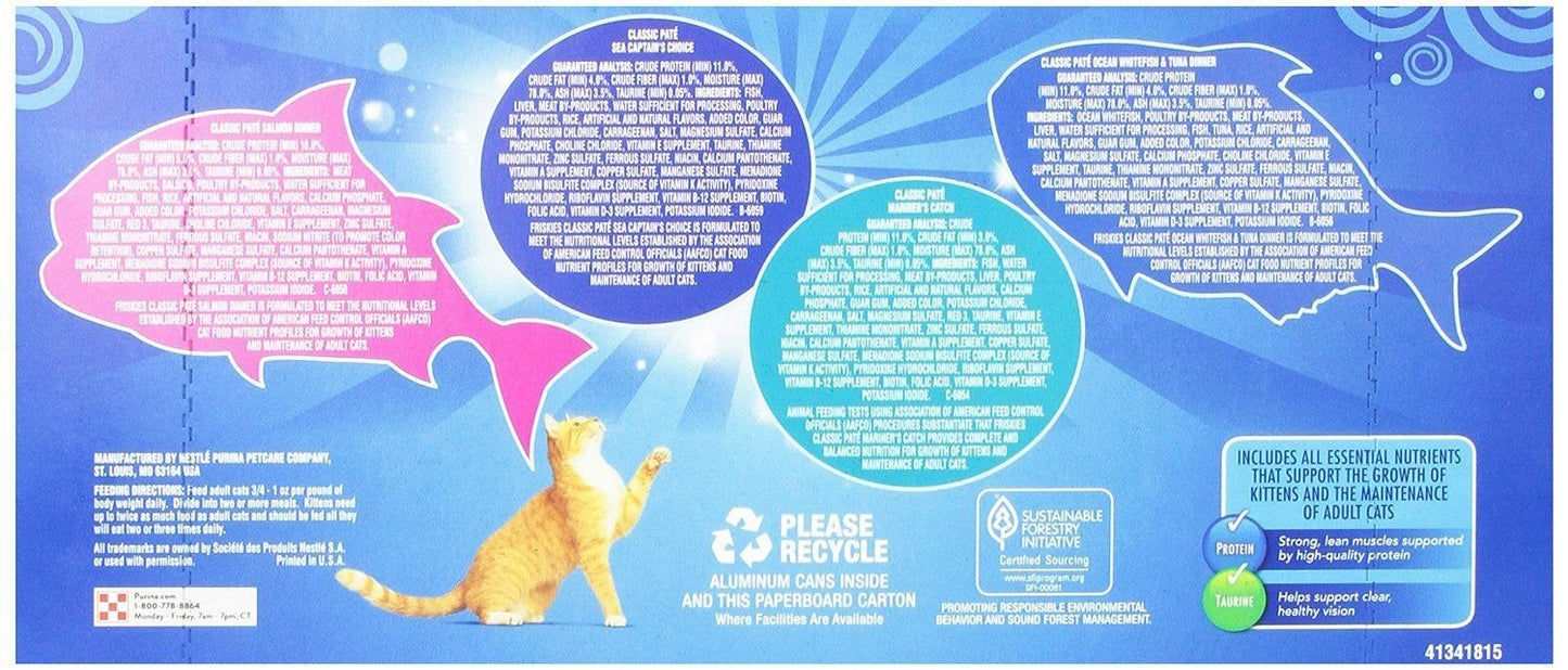 Friskies Purina Seafood Variety Pack, 11 lb
