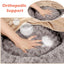 GASUR Small Dog & Cat Bed, 23'' Donut Pet Bed Mat with Hooded Blanket, Anti-Anxiety up to 20lbs