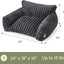Cute Couch Bed for Pets, Supportive Cat Sofa for Indoor Cats, Small Dog Sofa Bed for Small Dogs, Grey, 24 inches