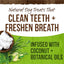 Merrick Fresh Kisses Natural Dental Chews Infused With Coconut And Botanical Oils For Tiny Dogs 5-15 Lbs - 78 ct. Box