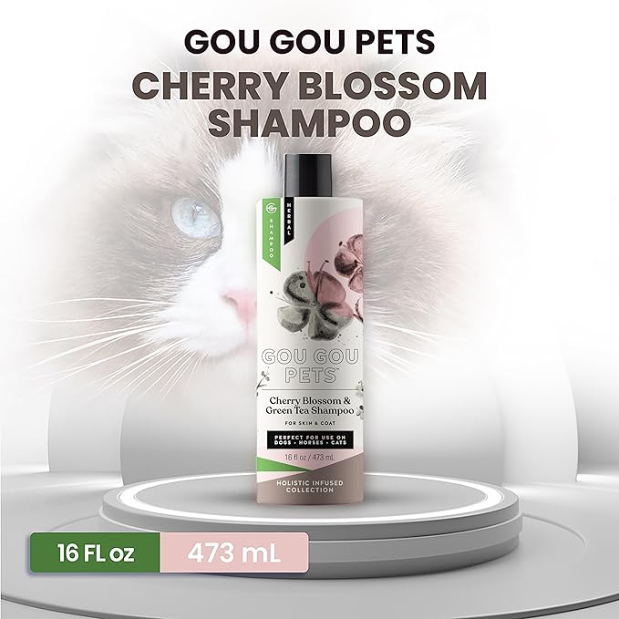 Holistic Natural Derived Cherry Blossom & Green Tea Pet Shampoo: Veterinarian Recommended