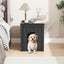 Fancyango Outdoor & Indoor Dog House (Classic Black, 22.8" L × 17.7" W × 21.7" H)