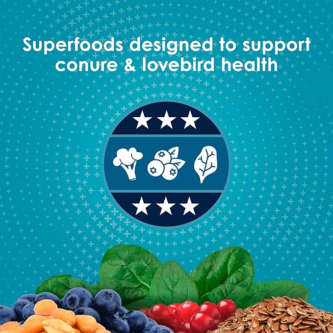 Kaytee Forti-Diet Pro Health Nourish+Protect Conure & Lovebird Food, 4 pounds
