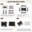 Washable Dog Bed for Small Medium Dogs (25x21x7inchs)