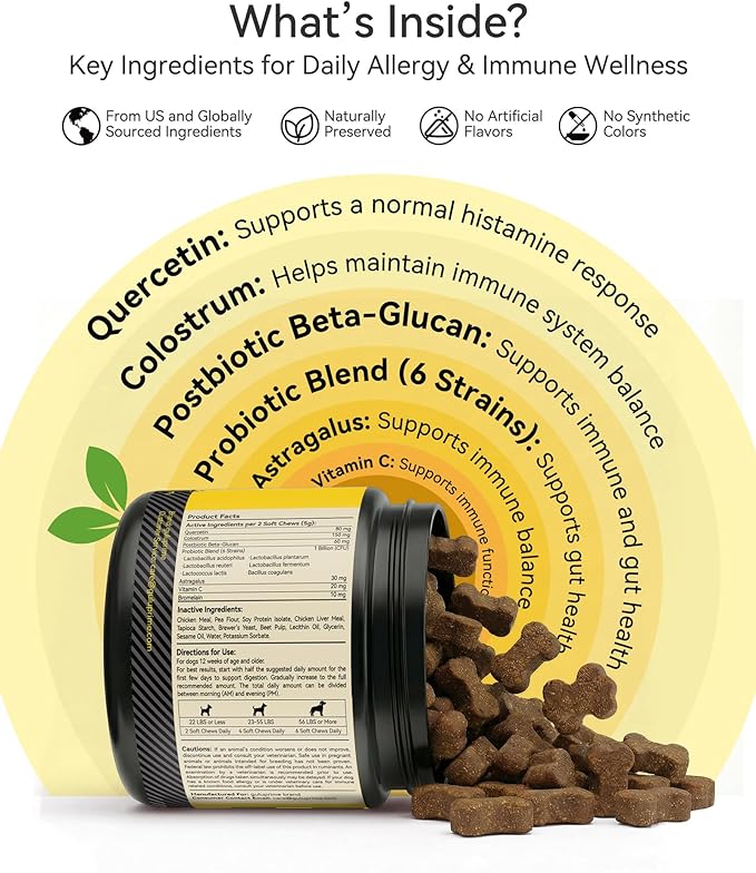 Dog Allergy & Itch Relief Bundle – Immune Support & Skin Comfort for Dogs