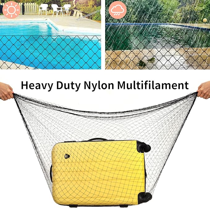 Cat Balcony Rail Net, 10 x 26 ft Cat Anti-Fall Netting