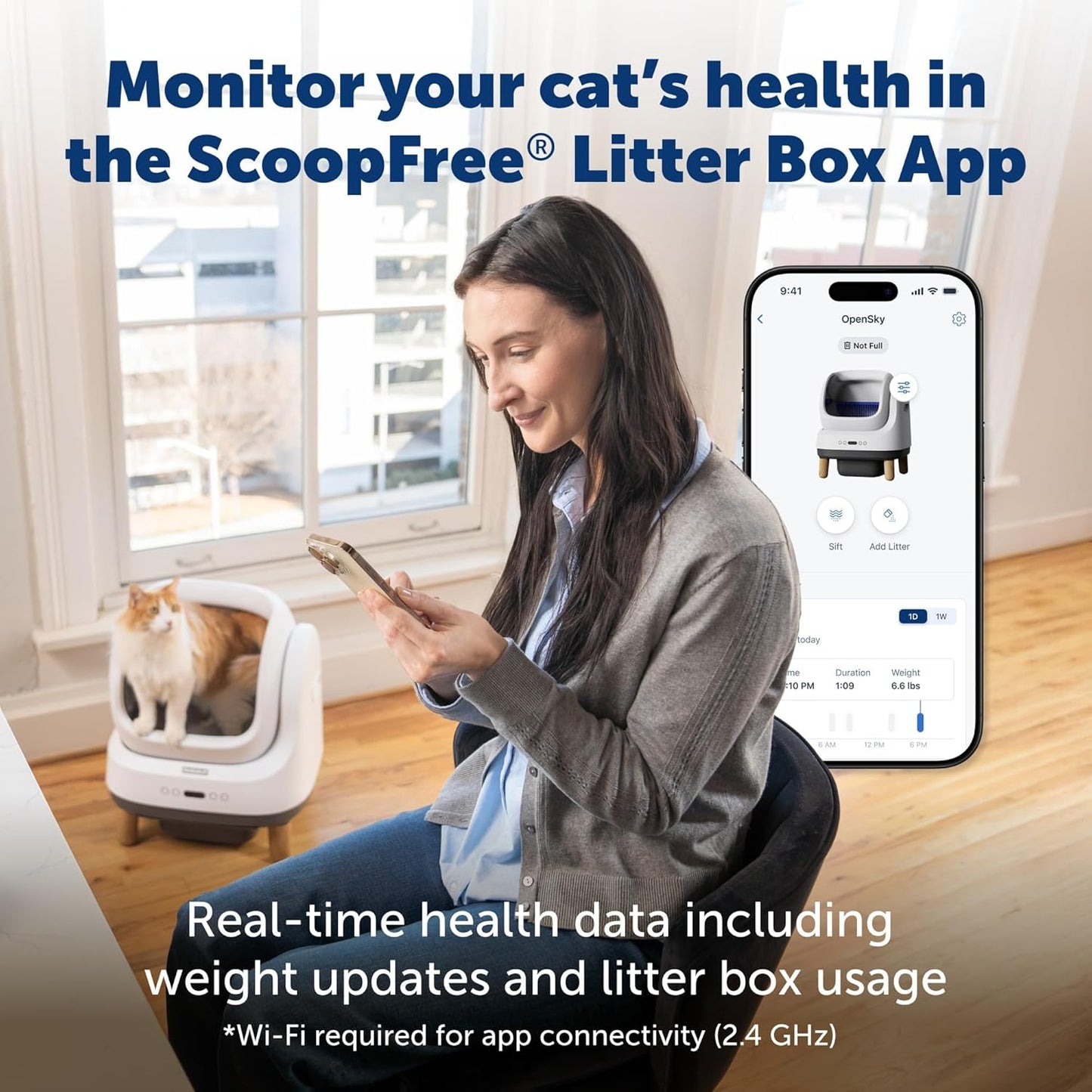 PetSafe ScoopFree OpenSky Automatic Self-Cleaning Cat Litter Box