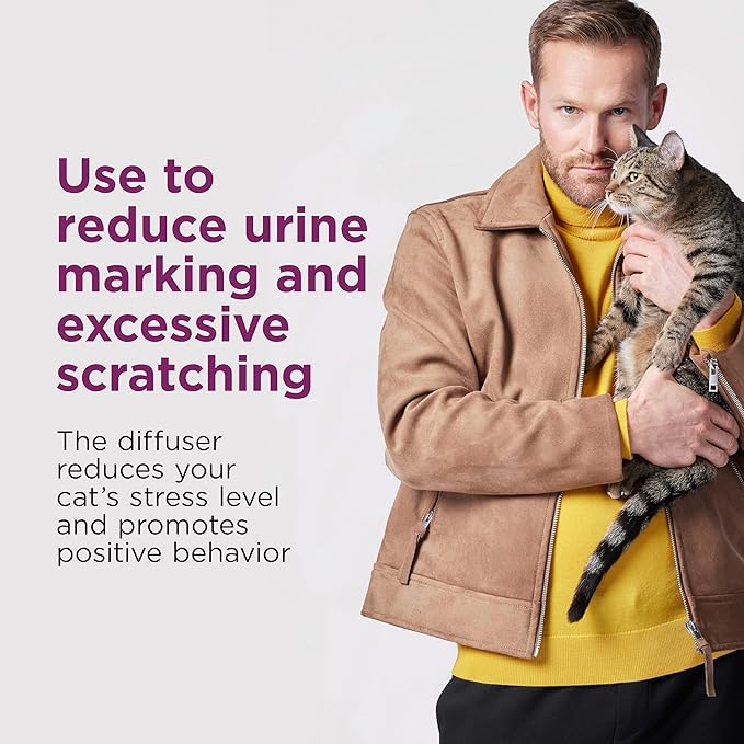 COMFORT ZONE Cat Calming Diffuser Refill, 2 Pack (30-Day Refills, 60-Day Supply)