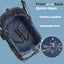 All-Terrain Dog Stroller for Small to Medium Dogs, Waterproof Canopy & Breathable Mesh, Midnight Blue