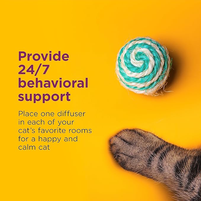 COMFORT ZONE Cat Calming Diffuser Refill, 2 Pack (30-Day Refills, 60-Day Supply)