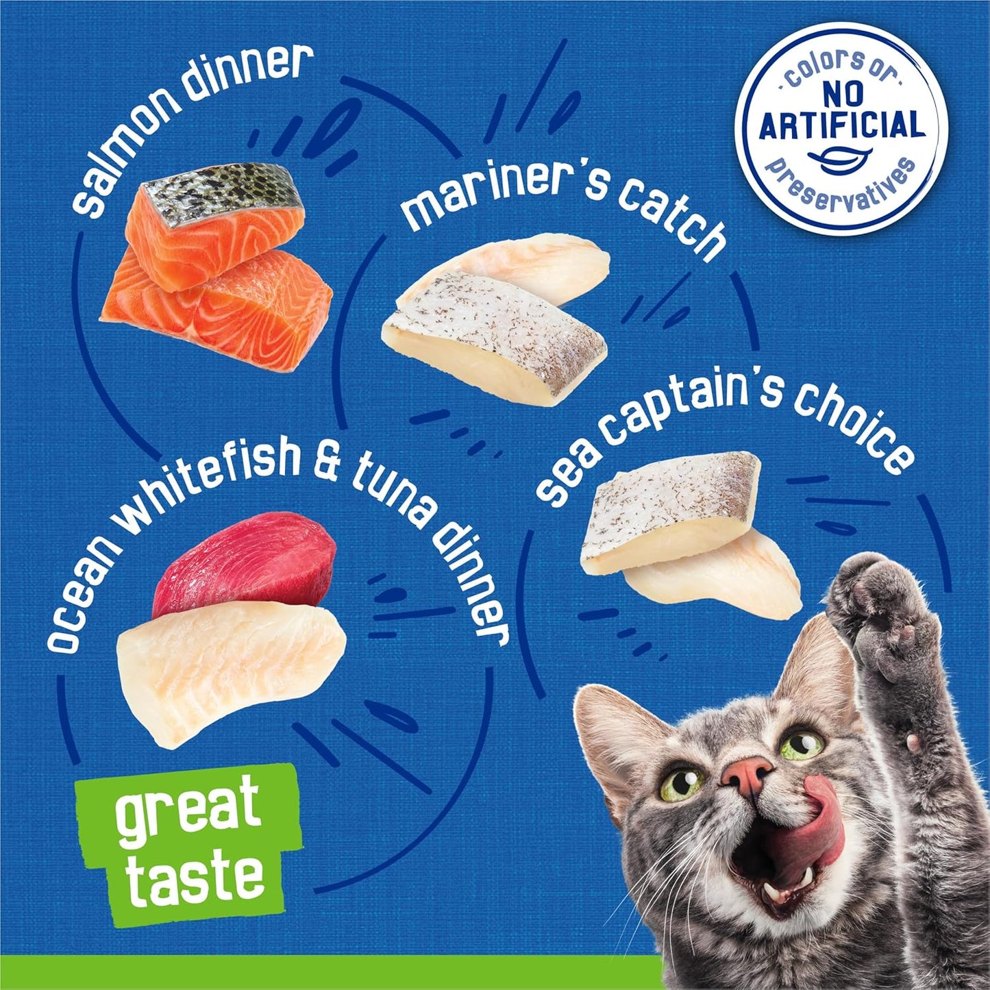 Purina Friskies Wet Cat Food Pate Variety Pack, Seafood Favorites - (Pack of 32) 5.5 oz. Cans