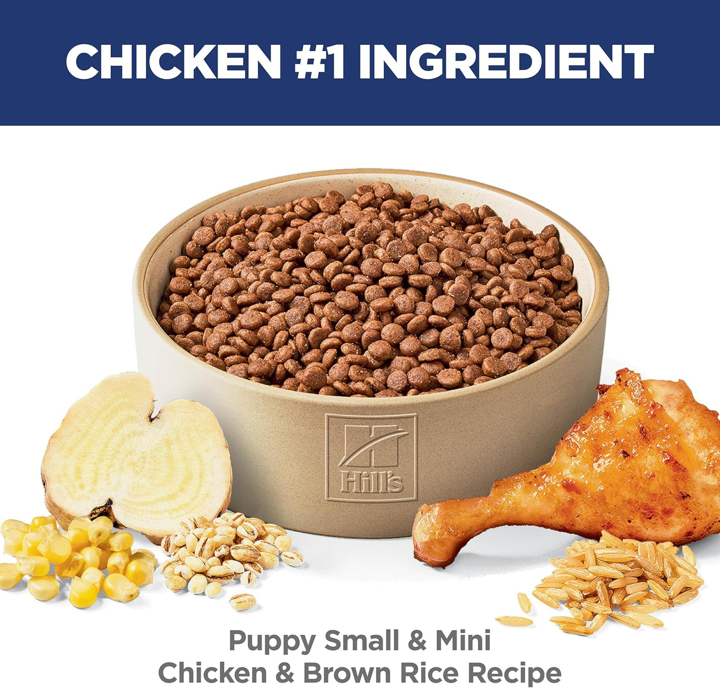 Hill's Science Diet Puppy Small & Mini Breeds Dry Dog Food, Chicken & Brown Rice, 4.5 lb. Bag