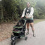 ROODO 3 Wheel Pet Stroller Best Lightweight Foldable Compact Portable Jogger All Terrain Travel Pet Gear Puppy Kitty Stroller for up to 30lbs Medium Small Dogs and Cats(Green)