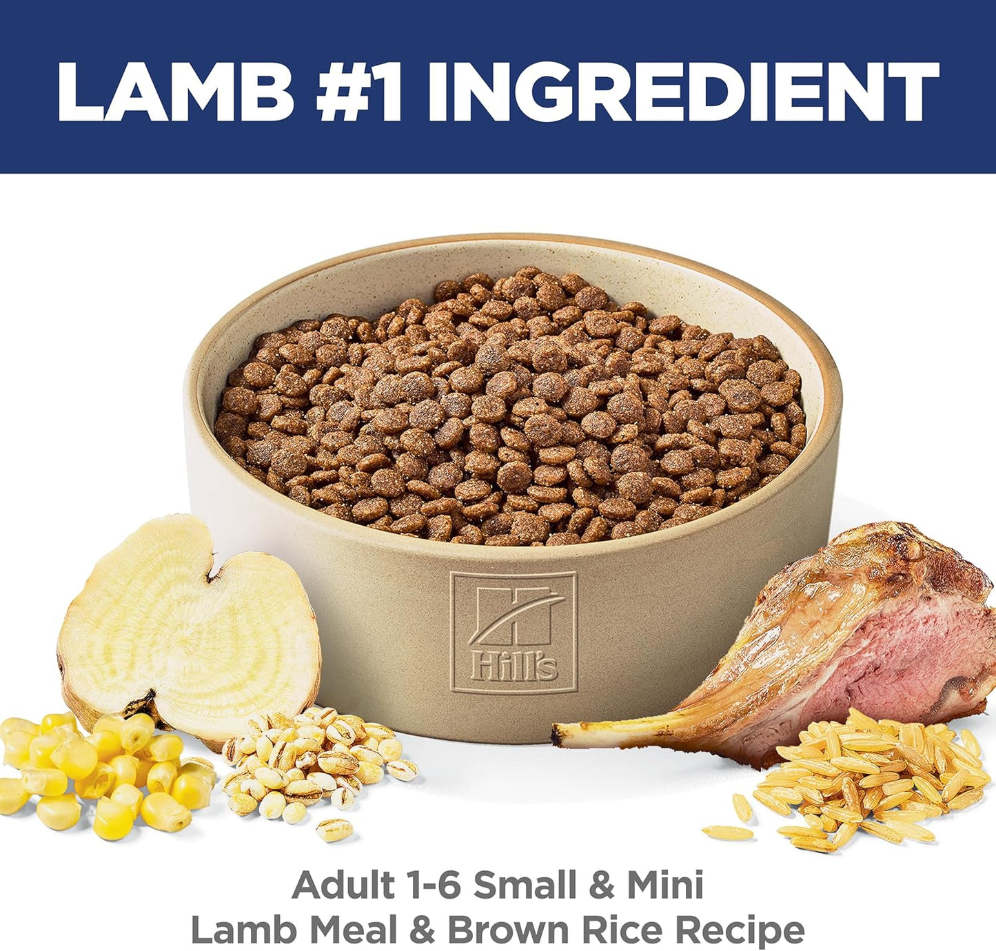 Hill's Science Diet Small & Mini, Adult 1-6, Small & Mini Breeds Premium Nutrition, Dry Dog Food, Lamb & Brown Rice, 15.5 lb Bag