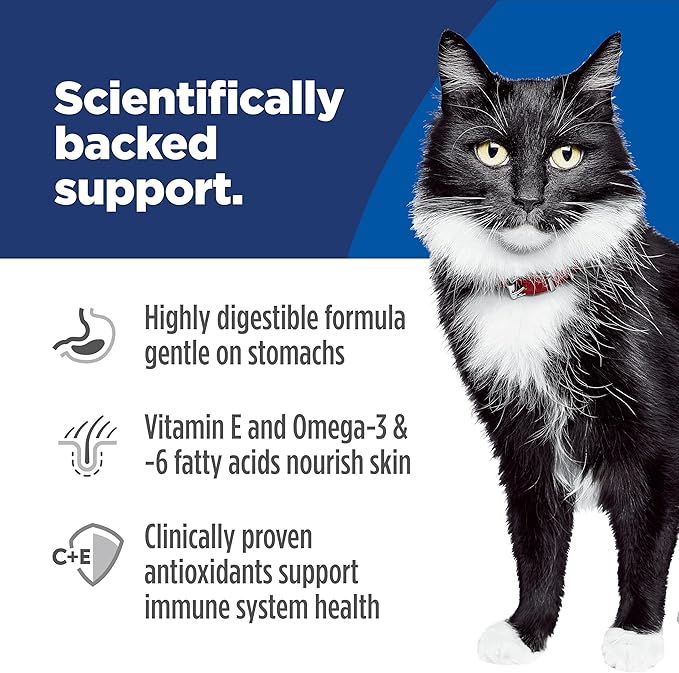 Hill's Science Diet Adult Sensitive Stomach & Skin Grain Free Dry Cat Food, Salmon & Yellow Pea, 13 lb. Bag (Updated Formula)