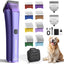 Professional Dog Grooming Clipper with Replacement Blade, 5-in-1 Adjustable A5 Blade Cordless Pet Grooming Kit 2 Speed Trimmer Hair Shaver with Detachable Metal Combs Nova for Animal Horse