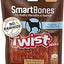 SmartBones Smart Twist Sticks With Peanut Butter, Rawhide-Free Chews For Dogs, 50 Count