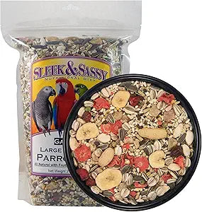 SLEEK & SASSY Garden Large Hookbill Parrot Food for Large Conures(2 lbs.)