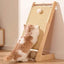 Wall-Mounted Sisal Cat Scratching Board & Bed,Cat Scratcher with rotatable sisal Balls,Cat Bed with Scratching Post,Cat Scratch Board,Self-Play Toy,Cat Scratching Tree