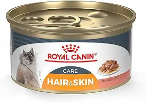 Royal Canin Feline Care Nutrition Hair & Skin Care Adult Thin Slices in Gravy Cat Food, 3 oz (Pack of 24)