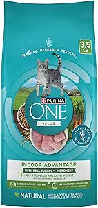 Purina ONE Natural, Low Fat, Weight Control, Indoor Dry Cat Food, +Plus Indoor Advantage - 3.5 lb. Bag