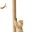 Cat Window Perch with 3 Adjustable Sisal Scratching Posts, Drill-Free Suction Cups, 45 lbs Capacity