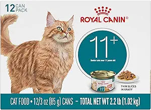 Royal Canin Feline Health Nutrition Aging 11+ Wet Cat Food for Seniors, Thin Slices in Gravy for Cats Over 11 Years, Supports Optimal Health & Vitalit