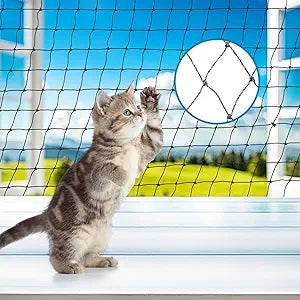 Steel Cat Netting Balcony, 10ft x 20ft Steel Reinforced Cat Wire for Balcony