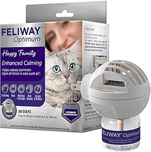 FELIWAY® Optimum 30 Day Cat Calming Plug In Pheromone Diffuser Starter Kit, 48ml
