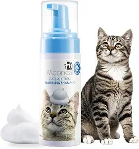 Mooncat Waterless Cat Shampoo, 100% Licking Safe & Vet Approved