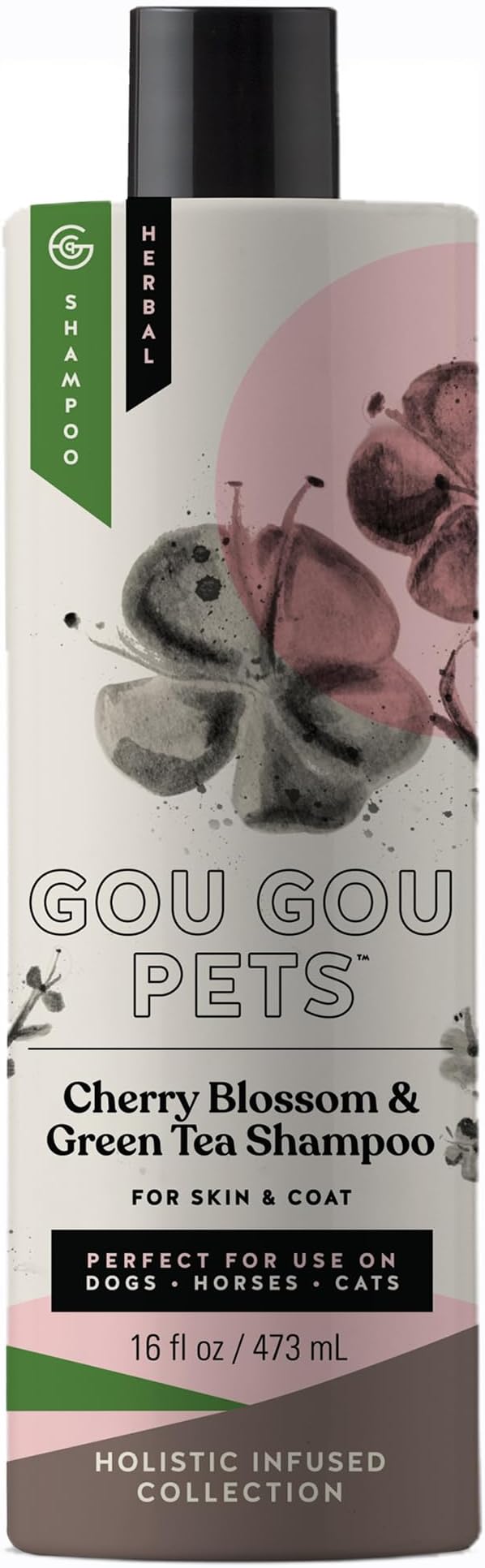 Holistic Natural Derived Cherry Blossom & Green Tea Pet Shampoo: Veterinarian Recommended