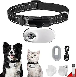 ehomful HD 1080P Cat Camera Collar with Video Record Wireless Mini Sport cam,Small Action Cameras,Body Camera for Pet Supplies/Stuff,Outdoor/Inoor Birthday Gift No WiFi