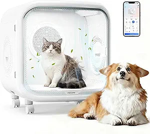 75L Large Pet Dryer Box for Cats & Small Dogs - Automatic 360° Rapid Drying