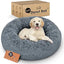 Donut Dog Bed - Premium Comfort for Anxiety Relief (Dark Grey, Small)