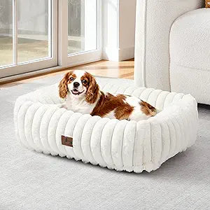 Washable Dog Bed for Small Medium Dogs (25x21x7inchs)