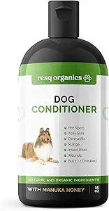 Hypoallergenic Dog Coat Conditioner- Detangles & Softens Fur, Calms Itching & Dryness