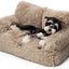 Mewoo Dog Couch, Small Dog Bed with Removable Washable Cover