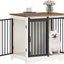 Dog Crate Furniture with Barn Door, Heavy Duty Dog Kennel Indoor with 2 Doors