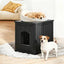 Fancyango Outdoor & Indoor Dog House (Classic Black, 22.8" L × 17.7" W × 21.7" H)