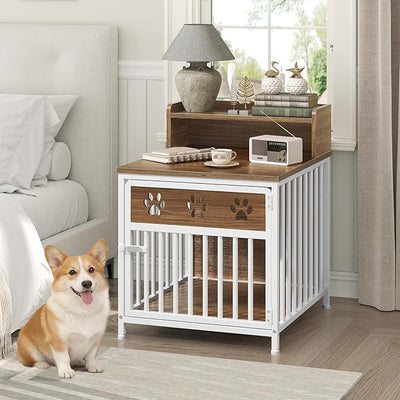 Dog Crate Furniture for Small Dogs, Wooden Dog Kennel