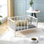 Dog Bed with Rails - Elevated Pet Metal Bed Frame, 21.3" x 30 ", White