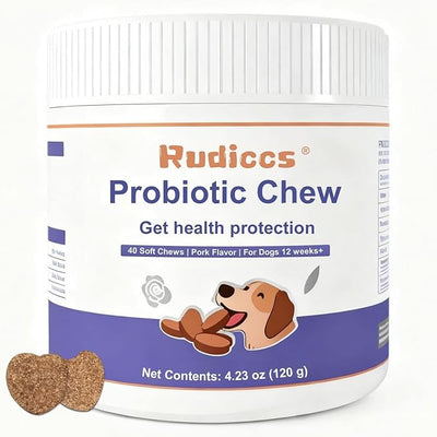Dog Probiotics Probiotics for Dogs - Digestive Enzymes for Gut Flora, Digestive Health, Diarrhea & Bowel Support
