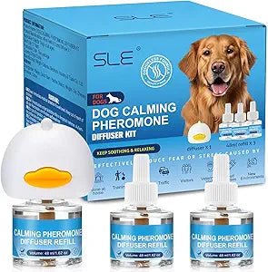 3+ SLE Dog Pheromone Diffuser, Pheromones Calming Diffusers for Dogs Anxiety Relief
