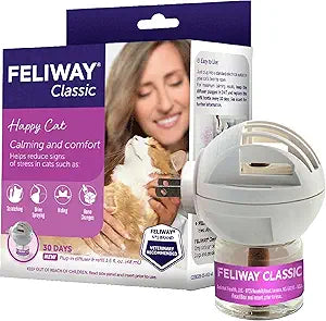 FELIWAY Classic 30 Day Cat Calming Plug In Pheromone Diffuser Starter Kit, 48ml