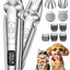 oneisall Small Dog Clippers and Paw Trimmer with Low Noise, 4 - in - 1 Cordless Dog Grooming Kit with 3 - Level Speed Clippers (7000 RPM)