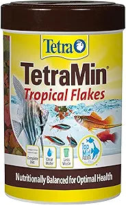 Tetra TetraMin Tropical Flakes 3.53 Ounces, Nutritionally Balanced Fish Food, Model Number: 16204